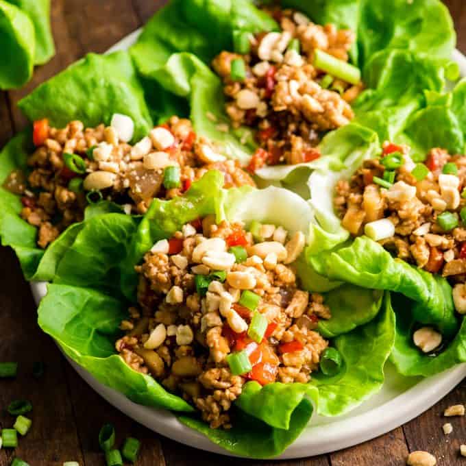 Asian Chicken Lettuce Wraps