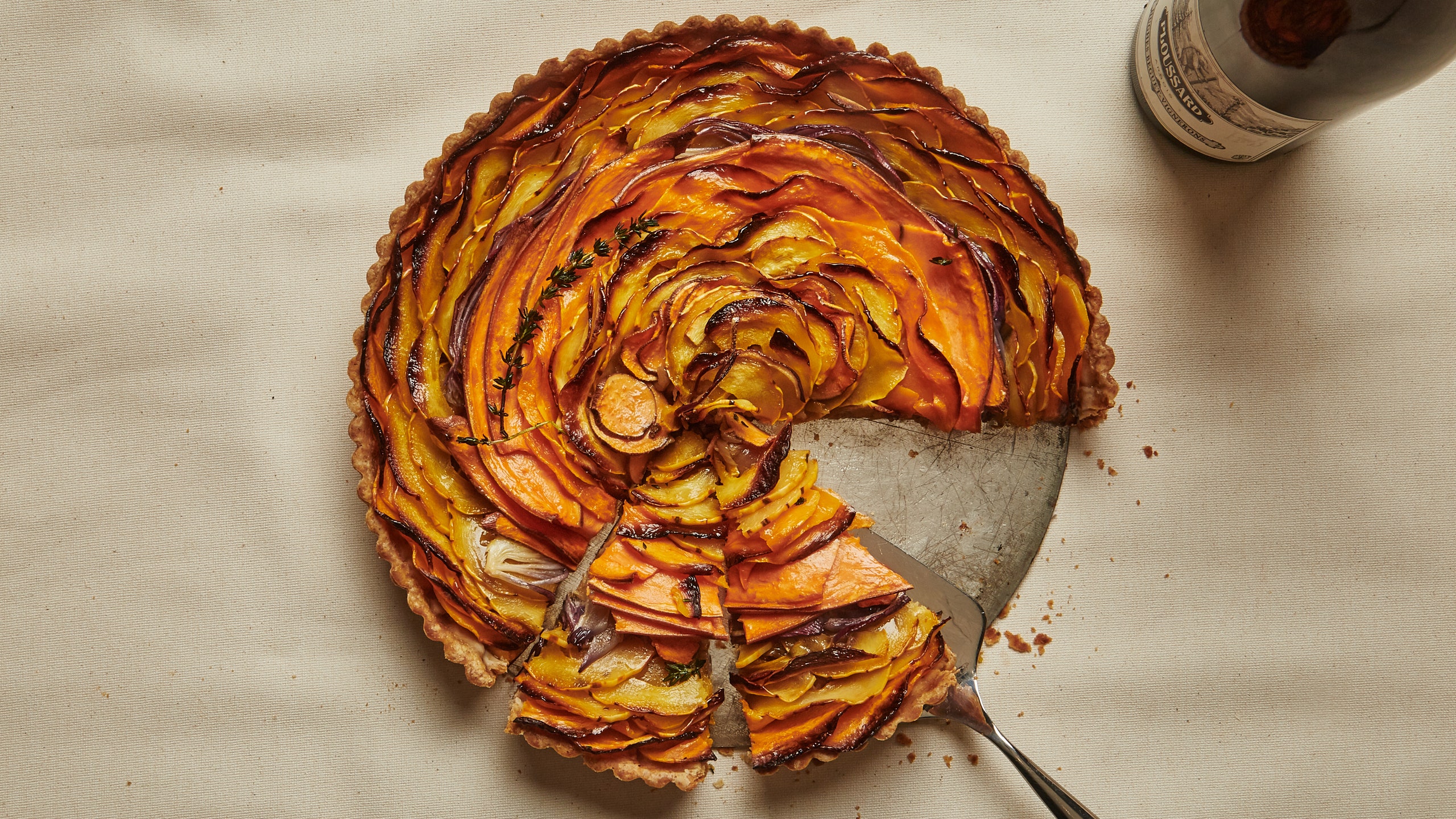 Squash and Caramelized Onion Tart