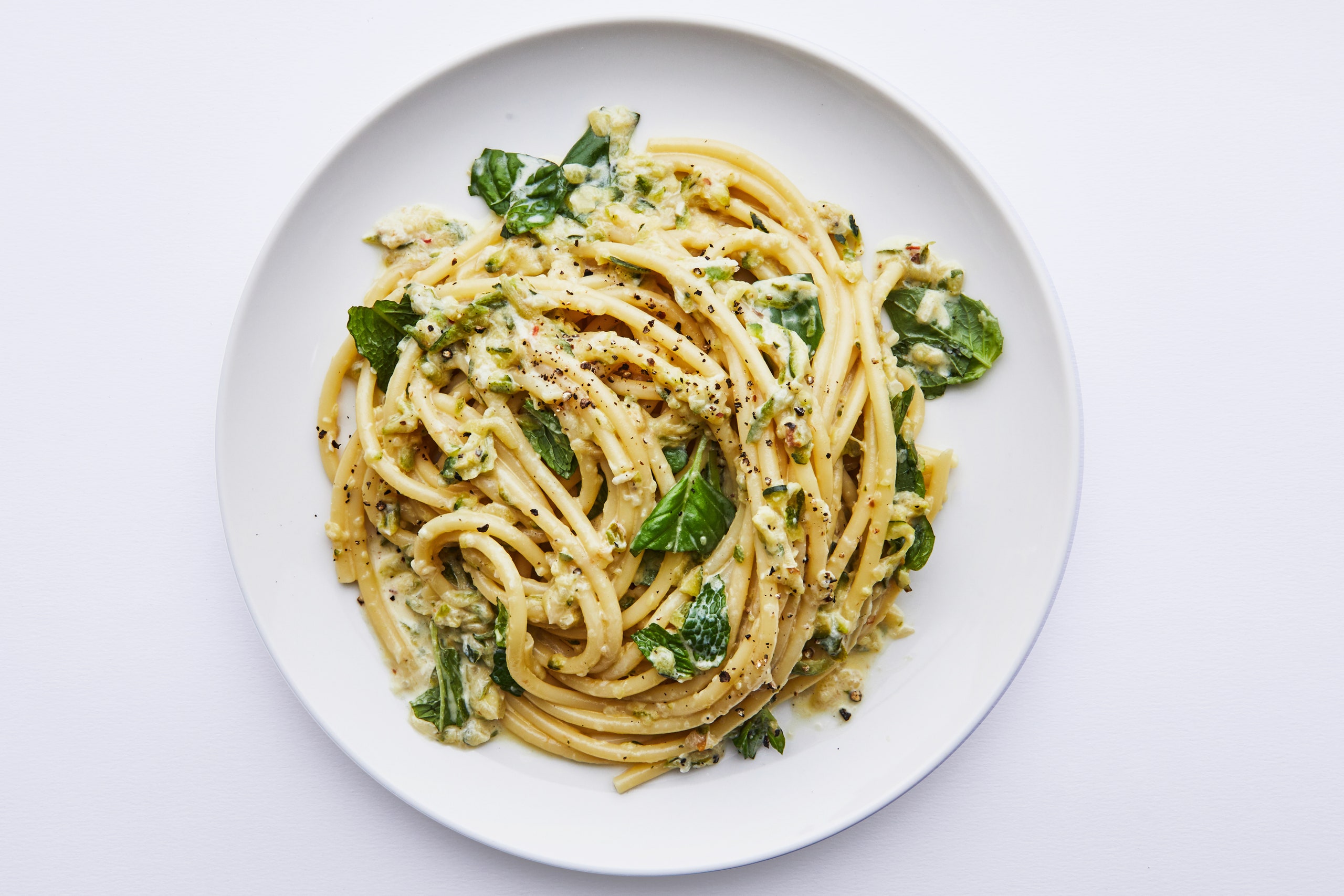 Creamy Lemon Zucchini Pasta