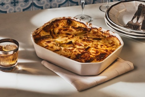 Creamy Potato and Leek Gratin